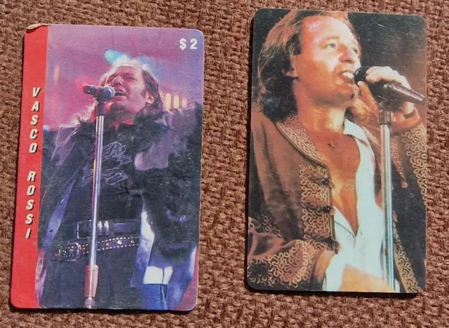Vasco Rossi Rarissime Schede Telefoniche Estere!!Vintage anni 80/90! Introvabili