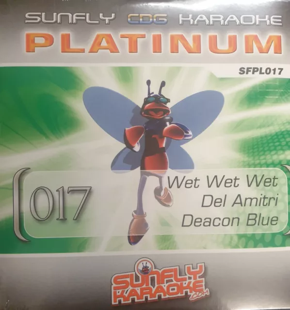 Sunfly Karaoke Platinum (SFPL017) CDG Disc Wet Wet Wet, Del Amitri