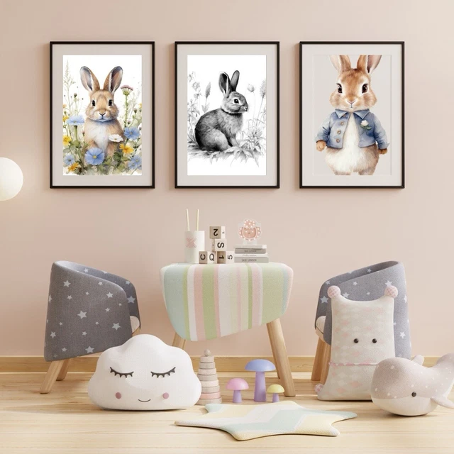 Dinosaurs Set Of 3 Unframed Personalized Poster Prints For Baby Boy Girl Nursery Bedroom, New Baby Gift Present Dino Baby Shower In Blue Green, Nursery Wall Art (8x10