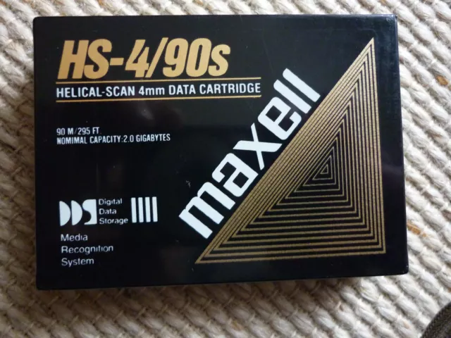 Maxell HS-4/90s, Helical-Scan 4mm Data Cartridge 2GB OVP 10 Stück