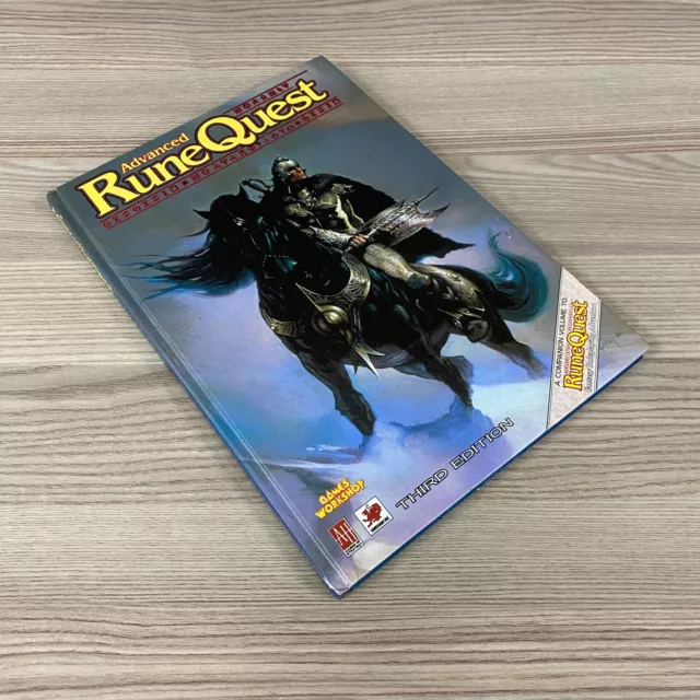 Advanced Runequest Third Edition 1987 Games Workshop Rpg Role-Play Hardback Book 3