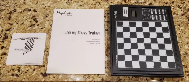 Mephisto Talking Chess Trainer by Saitek Board Game Computer Working & Complete 2