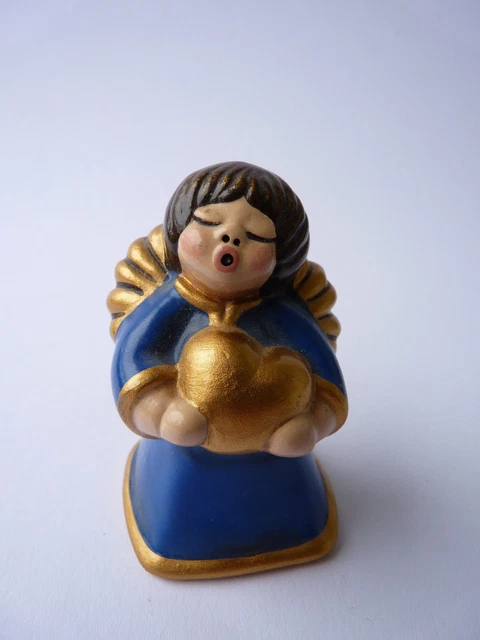 Thun Engel Mit Rosa Herz - Keramik, 5,8x4,8x7,4cm, Taufgeschenk