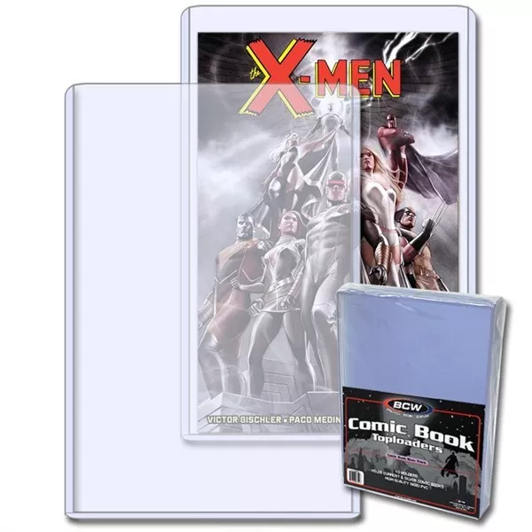 100 BCW Hard Plastic Current Modern Comic Book Topload holders protectors sheets