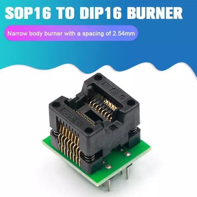 SOP16 To Dip16 SOP16 IC Socket Programmer Adapter SOP16 2024 Test New M2V9