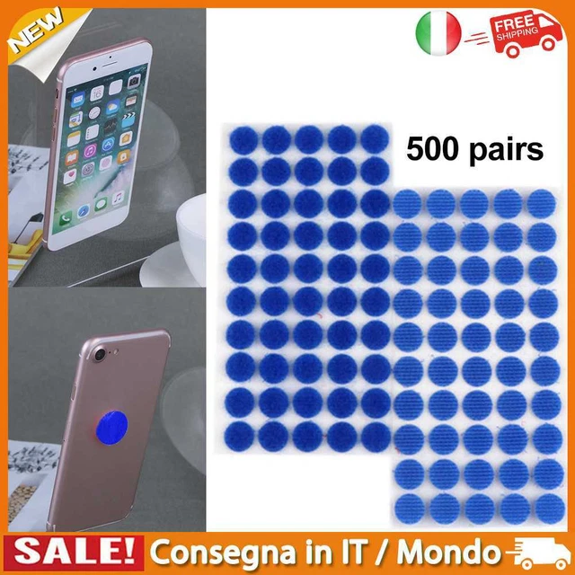 IT 500 Pair 10mm Sticker Tape Convenient Round Dots DIY Accessories (Blue)