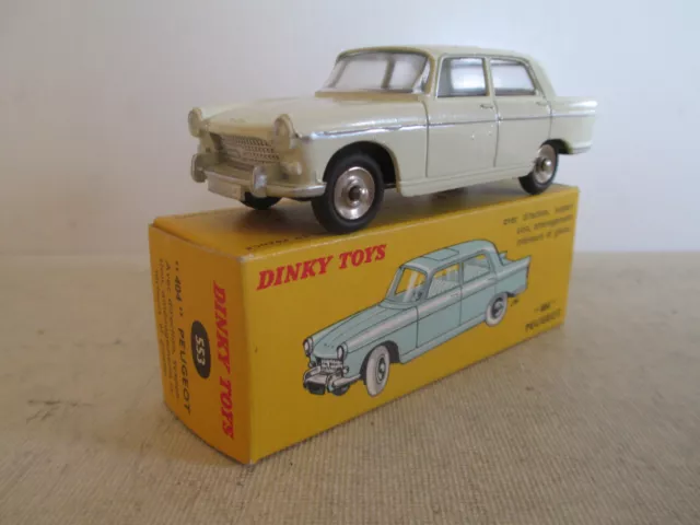 Dinky 553 Peugeot 404 Mib 9 En Boite Very Nice Zero Rond  Round Zero L@@K