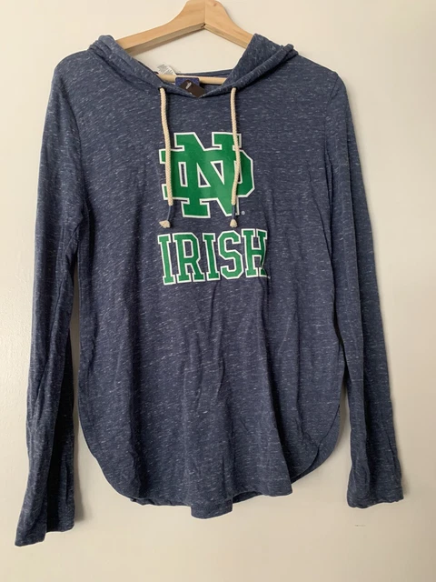 Notre Dame Irish Long Sleeve Hooded Women Medium Pullover