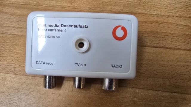 MULTIMEDIA DOSENAUFSATZ. PUSH On Adapter. Unitymedia = Vodafone Kabel ...