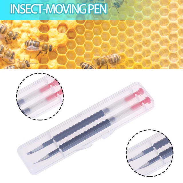 Herramienta de injerto de abeja reina larvas retráctil herramienta de injerto apicultor I