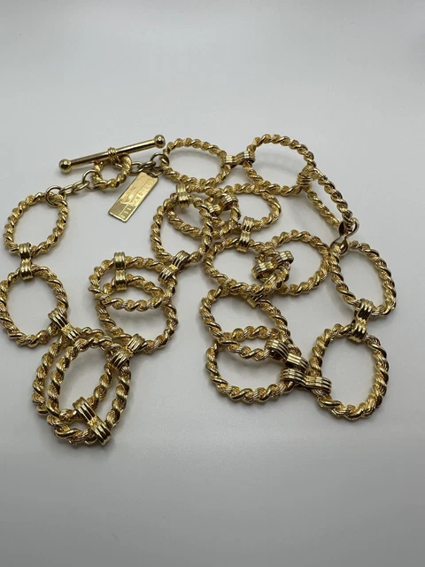 The Limited womens chain link belt gold 36" adjustable to smaller