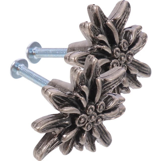 2 Pcs Retro Handle Cabinet Door Knobs Cabinet Knobs European Style 12
