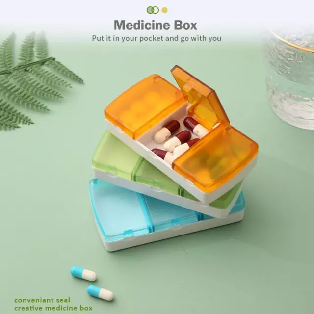 3 Grids Medicine Box Creative Pill Distribution Box Portable Pill Box Trave H5I5 2