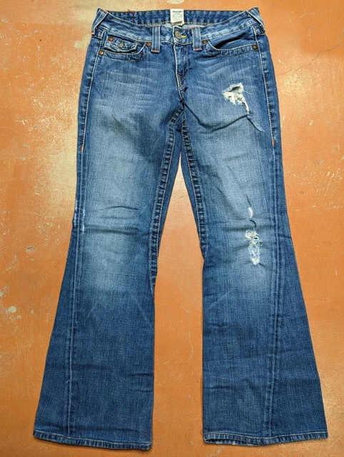 True Religion "Joey" Jeans Women's Size 29 Blue Bell Bottoms Boot-Cut Flare True Religion "Joey" Jeans Women's Size 29 Blue Bell Bottoms Boot-Cut Flare
