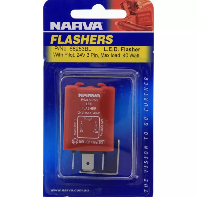 Narva Flasher Unit LED 24V 3 Pin 68253BL