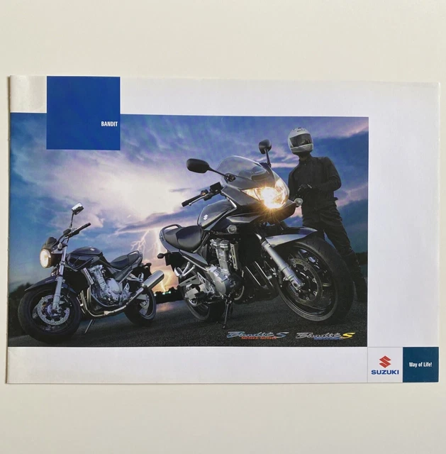Suzuki Bandit S 650/1250 depliant pubblicitario originale brochure moto stradale