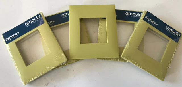 Arnould  Evolution Vert,Lot de 5 Plaques Enjoliveur,prise,Interrupteur
