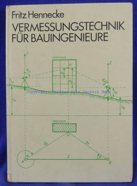 Hennecke: Vermessungstechnik f Bauing- geodät. Instrumente - Saml. Lausen - 1084