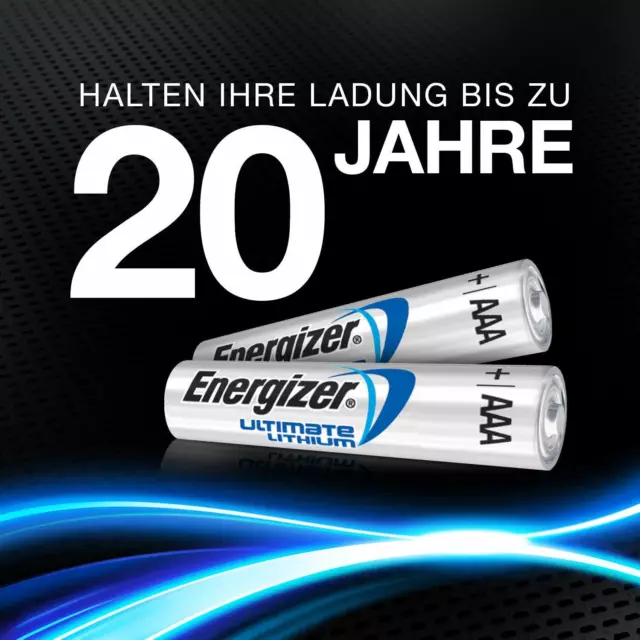 10 x piles au lithium Energizer Ultimate AAA-Micro L92 LR03 MN2400 1,5 V en carton 3