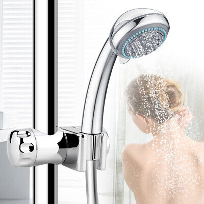 Barra de ducha ajustable soporte muesca grado ABS plástico cromo acabado ut