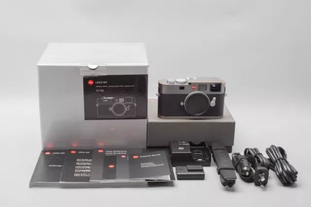 Leica M9 CCD Digital Rangefinder Camera - Steel Grey Paint Finish, 10705, Boxed