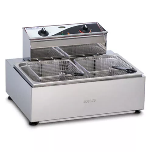 Roband Single Pan 11L 2 Basket Counter Top Fryer - Model: F111 - Brand New!