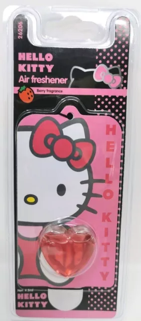 Hello Kitty Hanging Car Air Freshener - Berry Scented Brand New Sealed