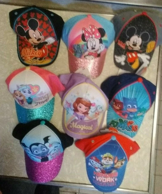 NEW TODDLERS CARTOON Character Baseball Hats Disney Jurior Pj Masks
