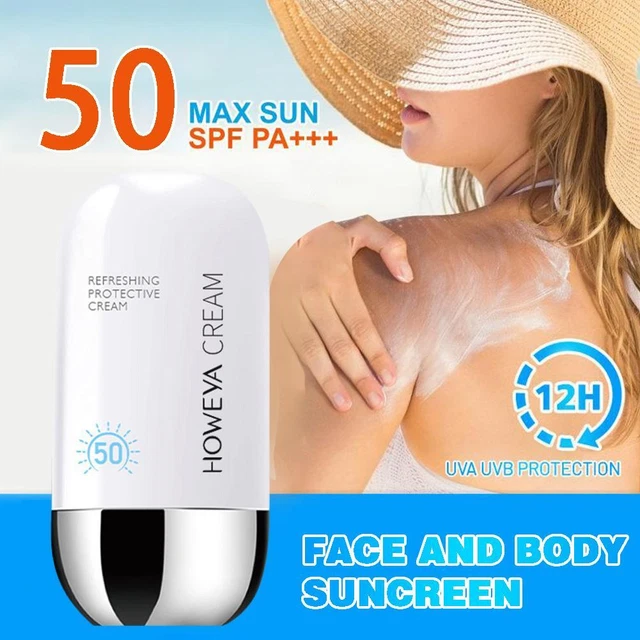 50g SPF50 Facial Whitening Cream Anti Aging Freckle Sunscreen New