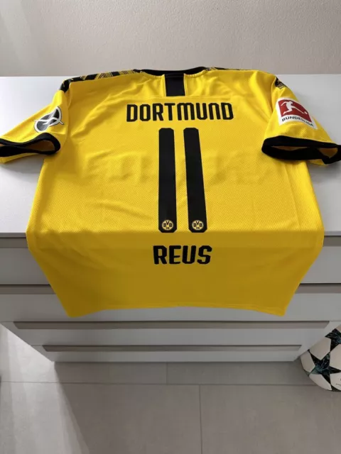 Borussia Dortmund BVB Matchworn Trikot Bundesliga 2019/2020 Marco Reus