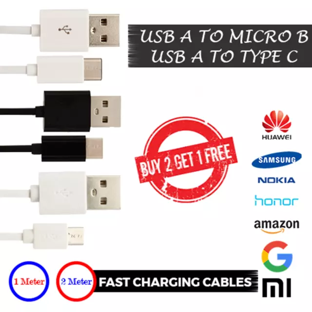 Fast USB Charger Charging Cable for Samsung Galaxy Phone S3 S4 S5 S6 S7 S7+