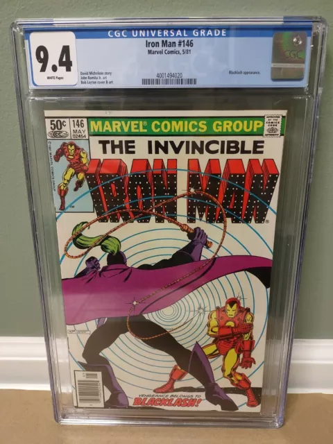 The Invincible Iron Man #146 Cgc 9.4 (1981) "Marvel Comics" **Free Shipping**