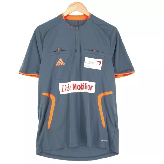 Adidas Referee Jersey Grey Swiss Unihockey Shirt Mens Size M Medium