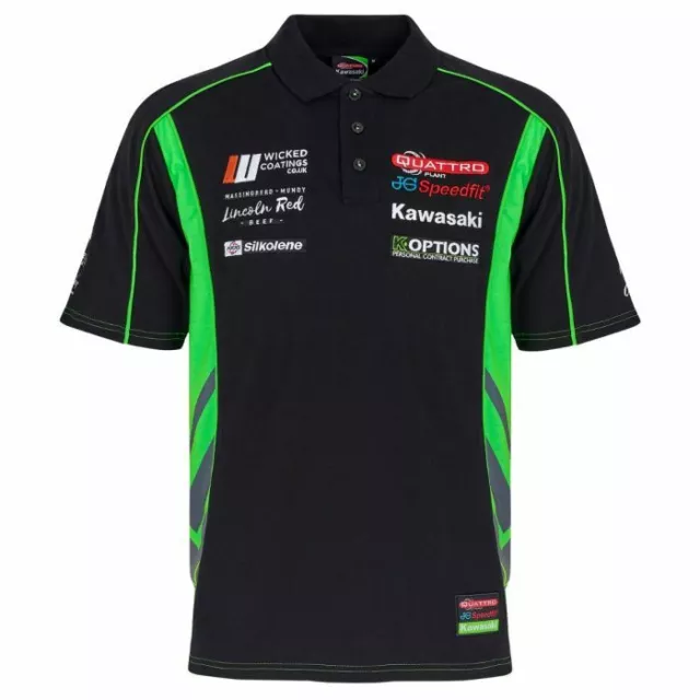 Official Quattro Plant Kawasaki Team Polo Shirt - 19QK-AP