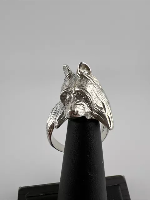 925 Sterling Silver Skye Terrier Ring Size 10.5