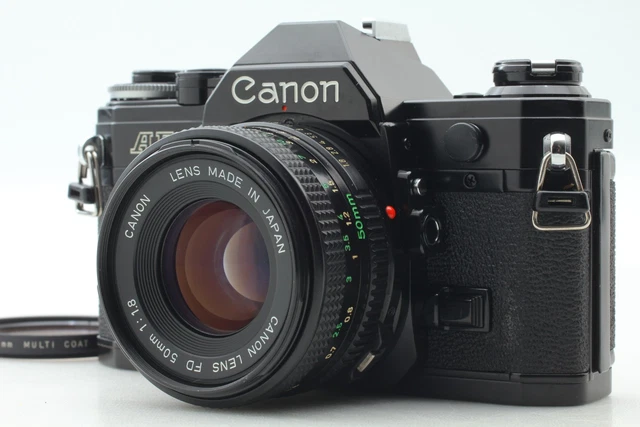 NEAR MINT】CANON AE-1 35mm Film Camera Black FD 50mm f1.4 S.S.C.
