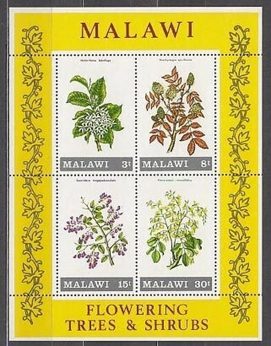 Malawi - Blätter Yvert 24 MNH Blumen