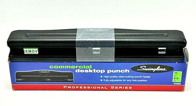 Swingline Commercial Desktop Punch Professional Heavy Duty 11 Sheets 2-3 Holes