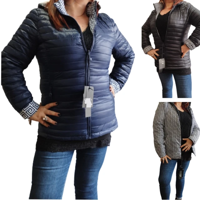 PIUMINO DONNA 100 grammi regular fit cappuccio removible giubbino
