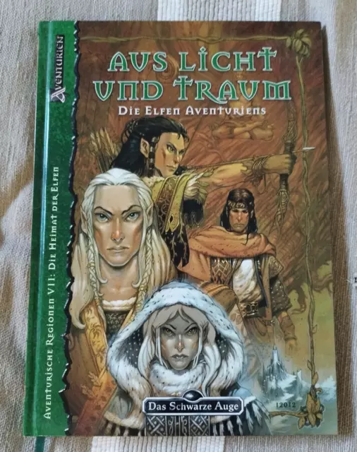 DAS SCHWARZE AUGE Rollenspiel Regelbuch Aus Licht und Traum DSA grün 7 Neuwertig