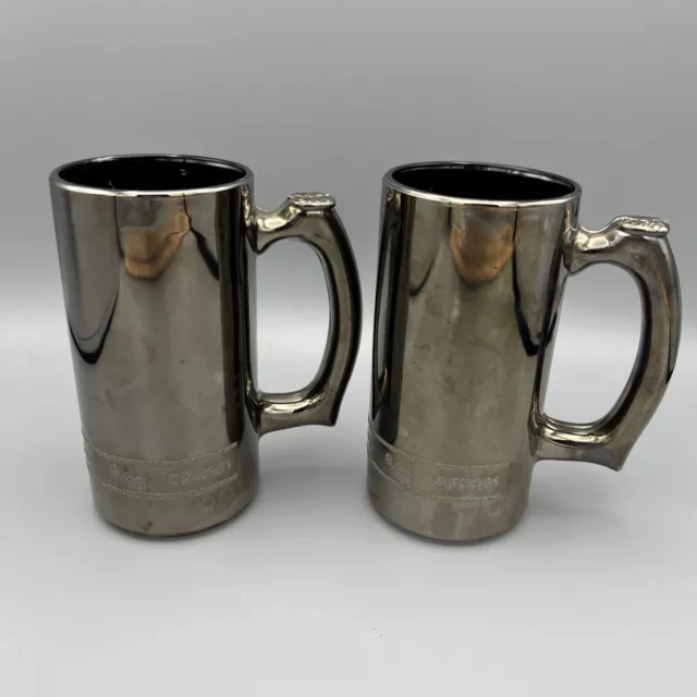 Pair SNAP ON Tools Socket ( 2 ) Glasses Goblet Mug Tankard Beer Stein Cup VTG