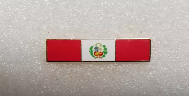 Emergency Medical Service (EMS) - Peru Flag Citation Bar (Clutch back)