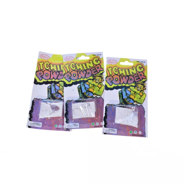 3PCS Trick Itching Powder Funny April Fool Prank Gag Funny Joke Trick Toys