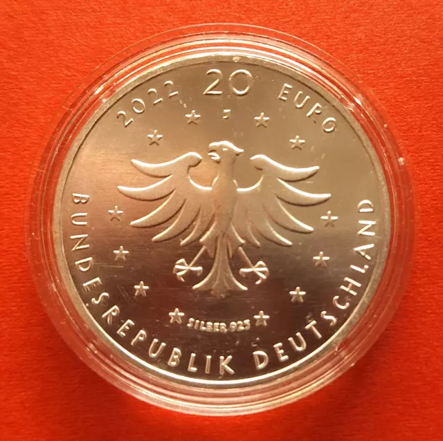 20 Euro Sammlermünze Deutschland J 2022 PP Silber Grimms Märchen Rumpelstilzchen