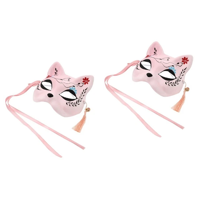 2 pz volpe con mezza faccia festa di Carnevale regali Halloween bambino