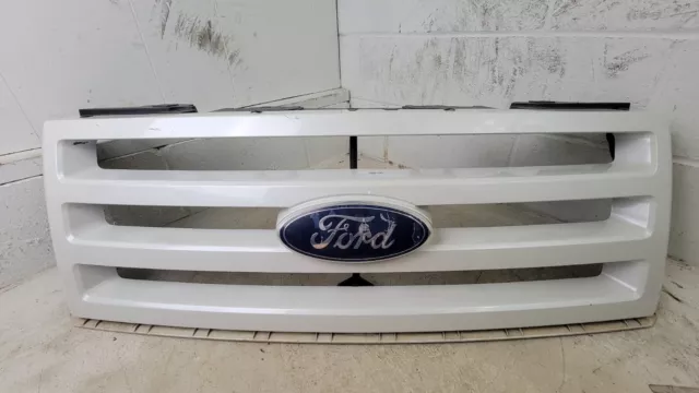 07-14 Ford Expedition Oem White Front Upper Grille Grill Emblem