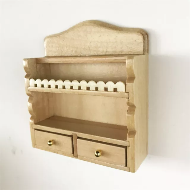 1/12 Scale Dollhouse Miniature Hanging Shelf Kitchen Furniture Accessorie Wooden