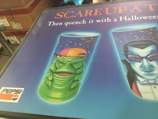 7-11 Soda Machine Pepsi Scare up a Thirst Big Gulp Advertising Sign