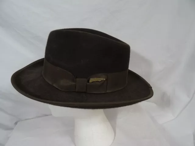 Indiana Jones Wool Fedora Hat 2008 Lucas Films Authentic  Adult OSFM 100% Wool