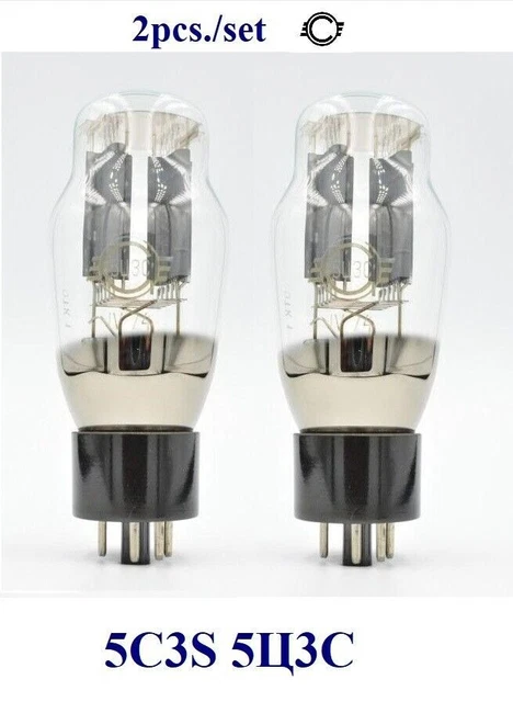 5C3S 5Ц3С (5U4G / 5U3C) Nouveaux Tubes Svetlana Urss Anode Gris Testé ...